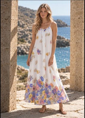 VESTIDO ESTAMPA RAJADA EJ13 G